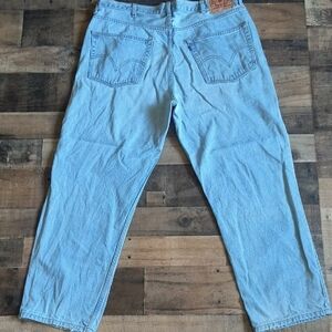 Vintage Y2K Levi's 505 Regular Fit Straight Leg Light Wash Jeans Sz 40X 30 Men
